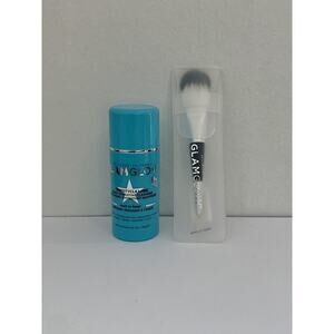 GLAMGLOW Thirstycleanse Mud to Foam Cleanser 1oz 30ml Travel Sz Mask Brush NEW